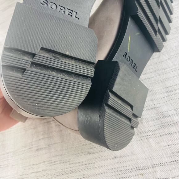 Sorel Emelie II Gray Chelsea Boot Waterproof Heavy Duty Size 7 - Picture 8 of 9